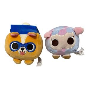 Pet Simulator Roblox Corgi And Cotton Candy Lamb Plush Toy Set 4” Stuffed